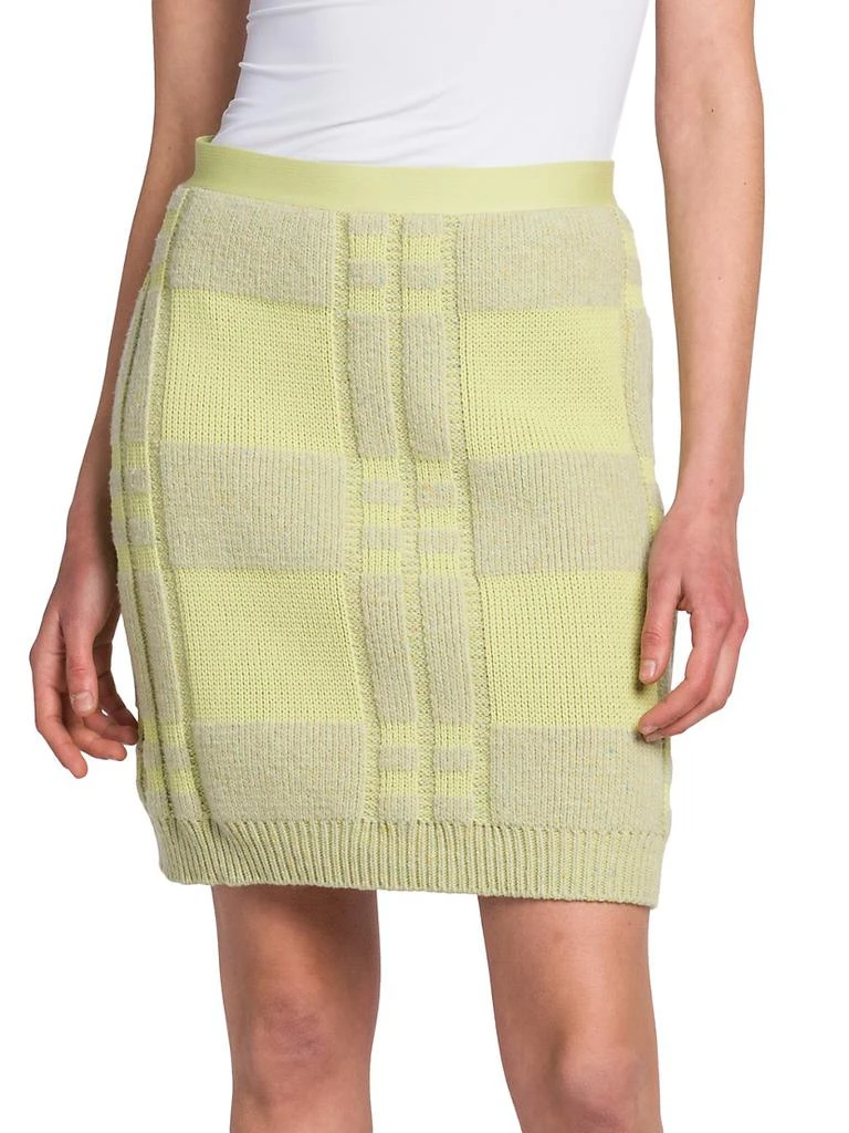 商品Bottega Veneta|Check Waffle-Knit Miniskirt,价格¥8618,第3张图片详细描述