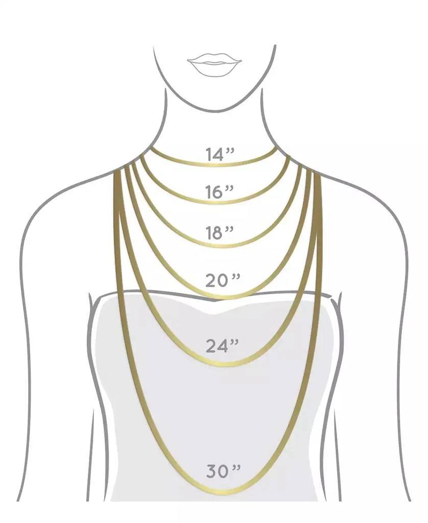 商品Unwritten|14K Gold Flash Plated 3-Pieces Layered Chain Necklace Set,价格¥371,第3张图片详细描述