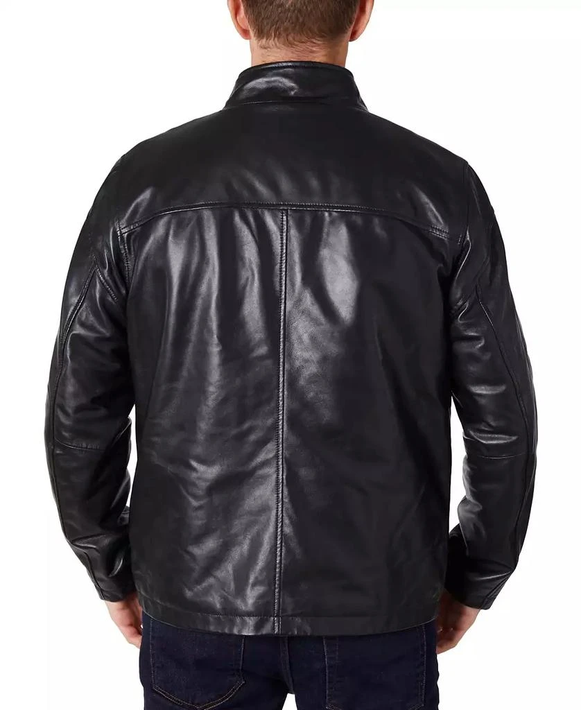 商品Perry Ellis|Men's Zipper Leather Jacket,价格¥4391,第2张图片详细描述