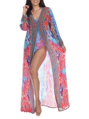 商品La Moda Clothing|​Amazed Amazon Kimono Coverup,价格¥1125,第4张图片详细描述