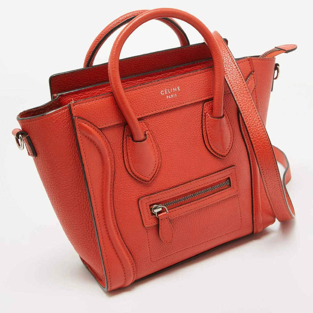 商品[二手商品] Celine|Céline Red Leather Nano Luggage Tote,价格¥11180,第3张图片详细描述