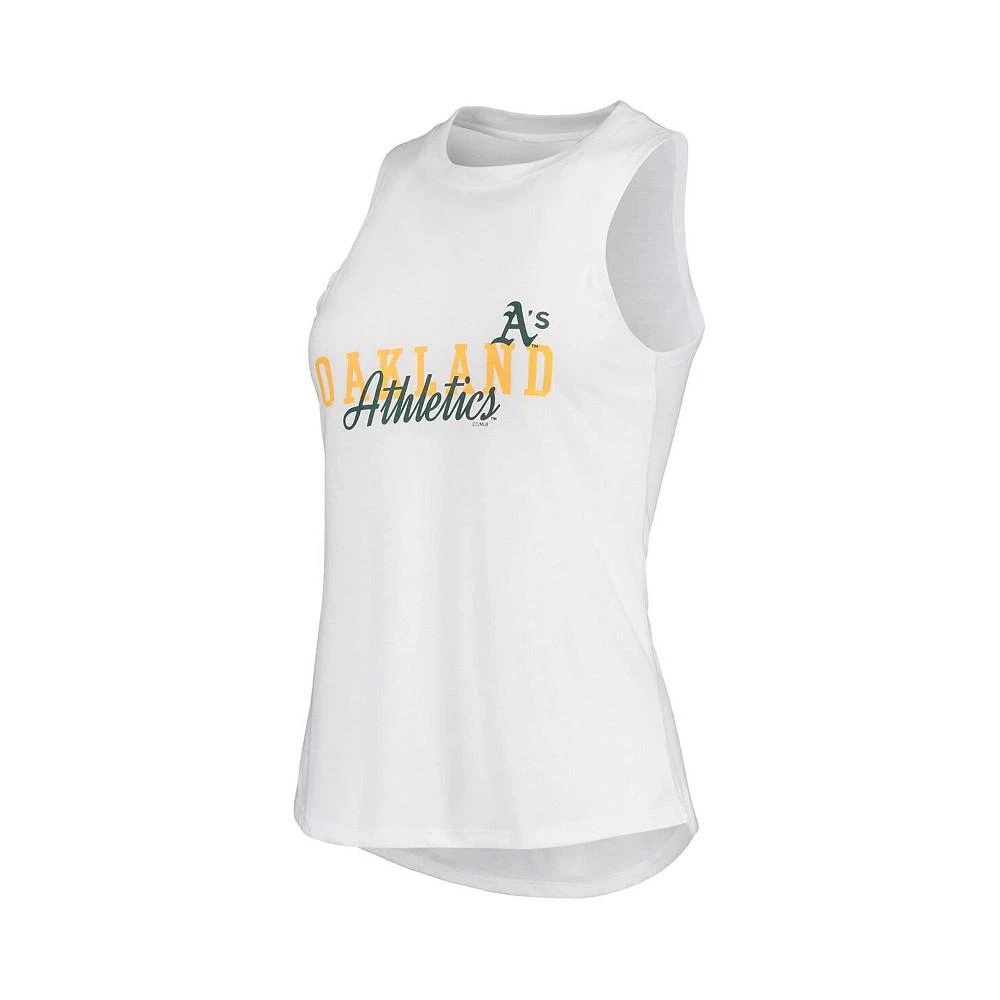 商品Concepts Sport|Women's White, Black Oakland Athletics Sonata Tank Top and Leggings Set,价格¥292,第4张图片详细描述