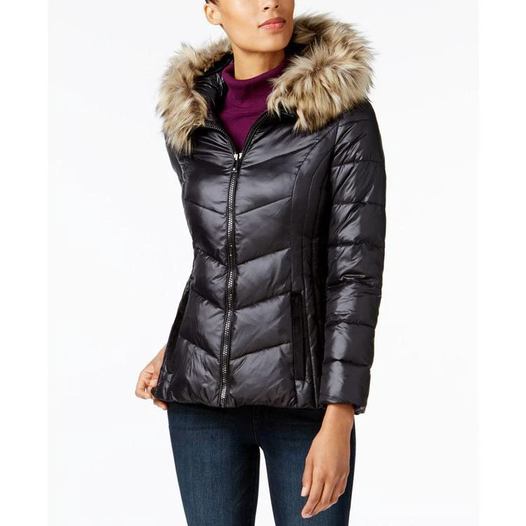 商品INC International|I.N.C. Faux-Fur-Trim Puffer Coat, Created for Macy's,价格¥711,第2张图片详细描述