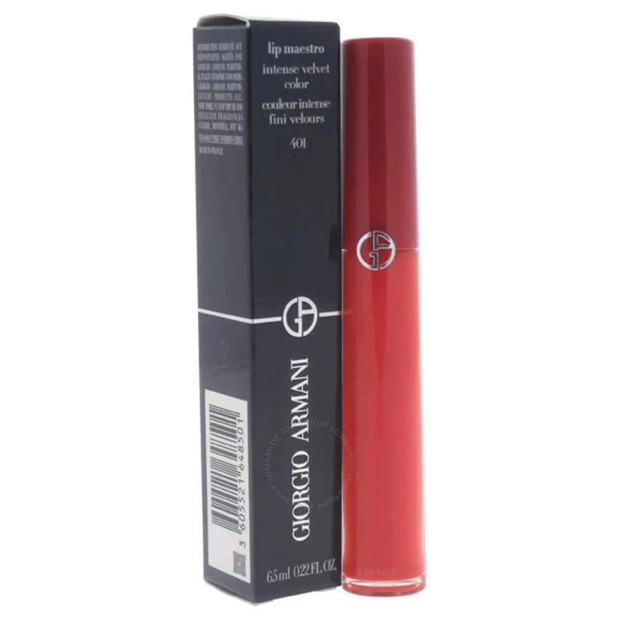 商品Giorgio Armani|Ladies Lip Maestro Intense Velvet Color - 401 The Tibetan Orange Stick 0.22 oz Lipstick Makeup 3605521648501,价格¥205,第1张图片