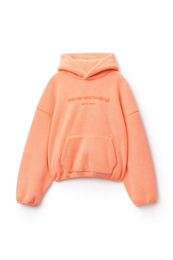 商品Alexander Wang|HOODED SWEATSHIRT IN TEDDY FLEECE,价格¥3045,第1张图片