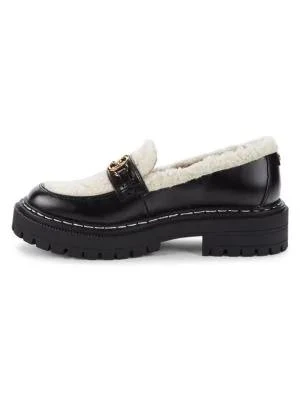 商品Sam Edelman|Eileen Faux Shearling Chunky Leather Loafers,价格¥396,第4张图片详细描述