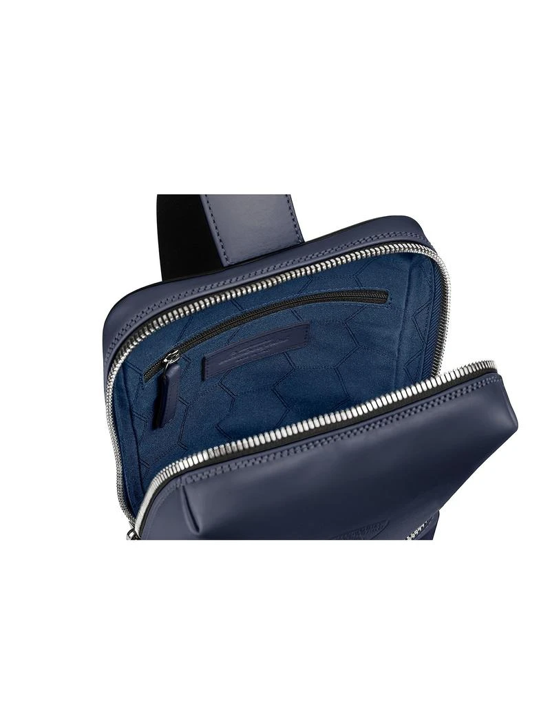 商品兰博基尼|Pure Blue Leather Men's Vertical Crossbody Bag,价格¥3100,第2张图片详细描述