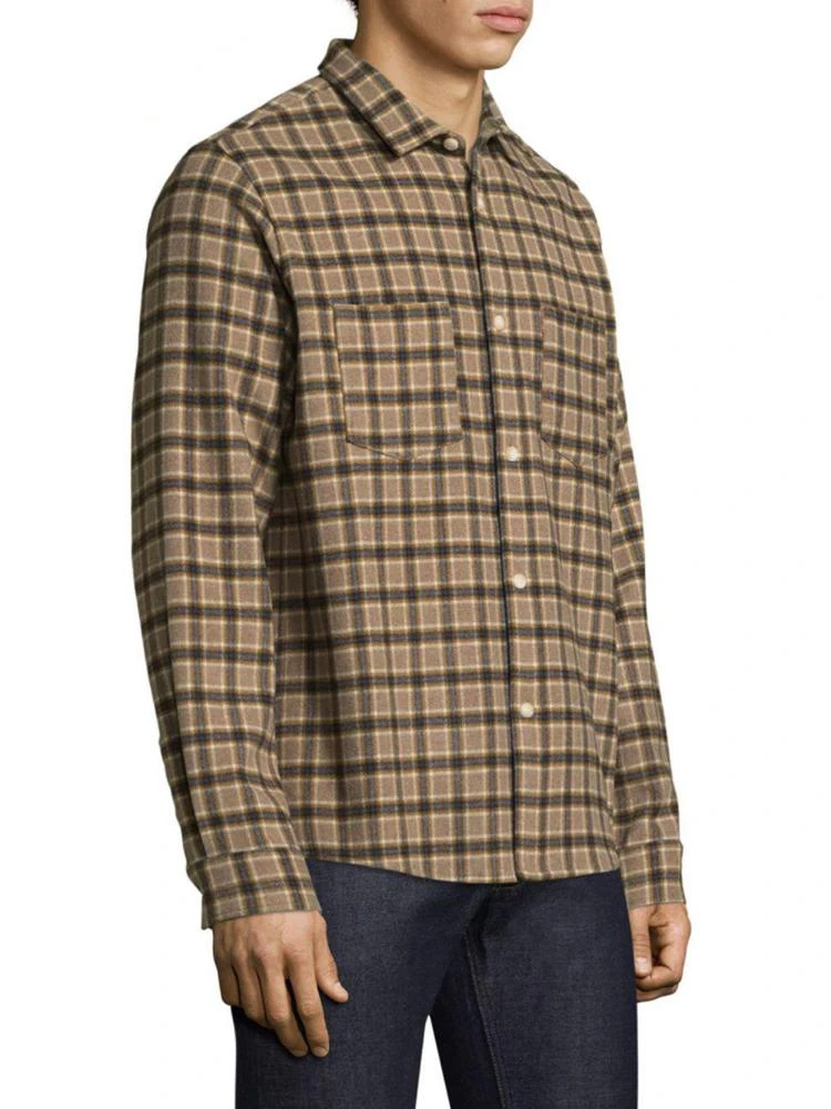 商品A.P.C.|Surchemise Windowpane Casual Button-Down Shirt,价格¥871,第3张图片详细描述