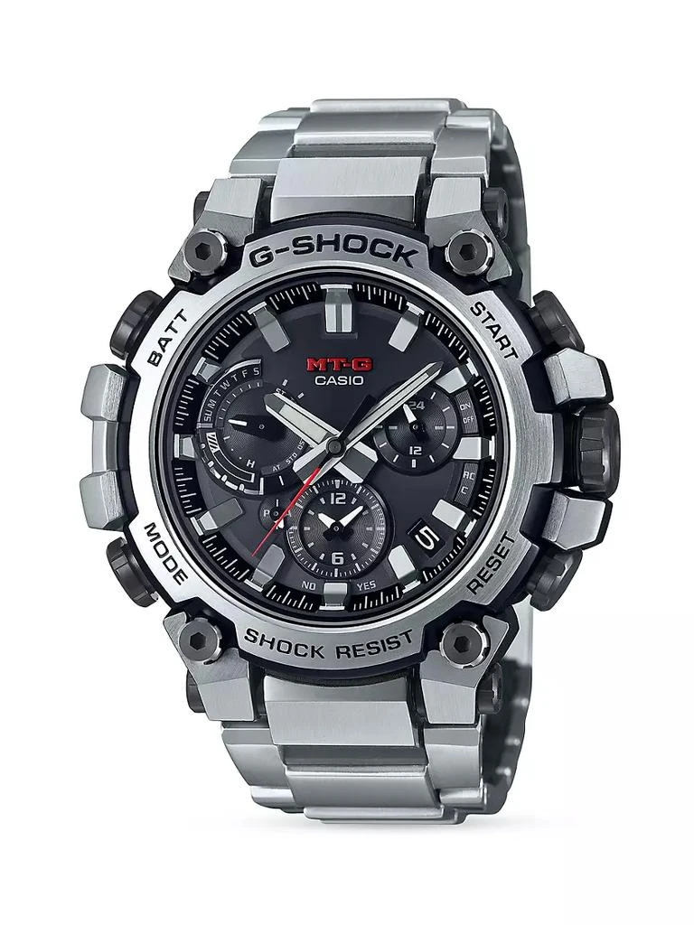 商品G-Shock|MT-G Stainless Steel Bracelet Watch,价格¥7867,第1张图片