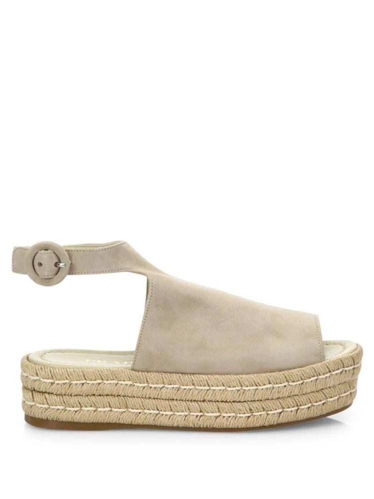 商品Prada|Suede Ankle-Strap Platform Espadrilles,价格¥2248,第5张图片详细描述