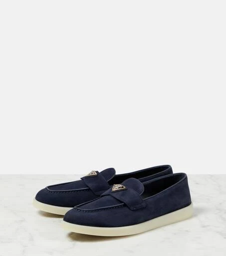 商品Prada|Saint Tropez绒面革乐福鞋,价格¥10254,第5张图片详细描述