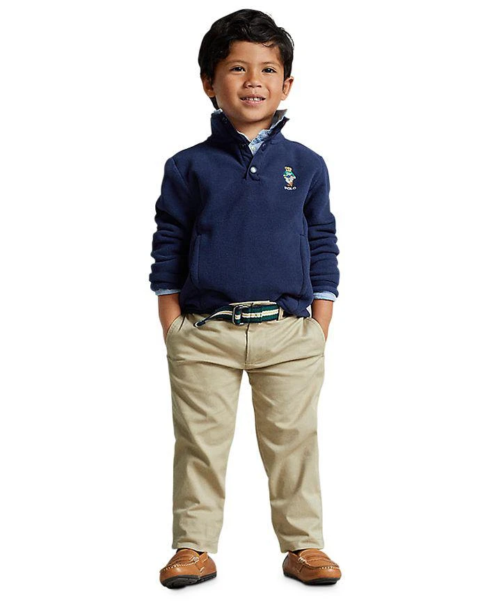 商品Ralph Lauren|Boys' Polo Bear Fleece Pullover - Little Kid,价格¥423,第1张图片