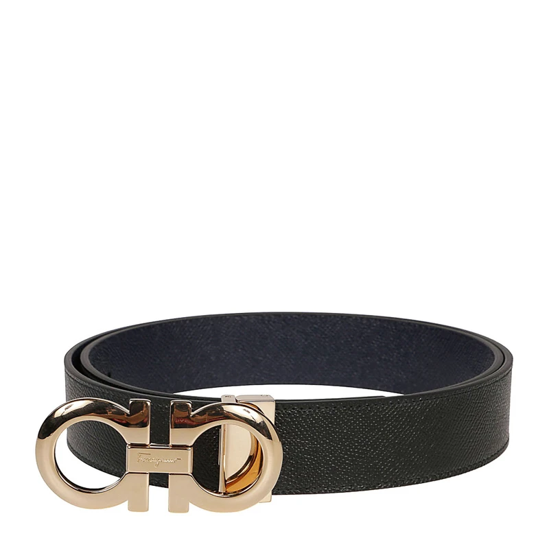 商品Salvatore Ferragamo|Salvatore Ferragamo 菲拉格慕 黑色男士腰带 67-5542-714423【包装随机，部分无包装盒】,价格¥2285,第1张图片