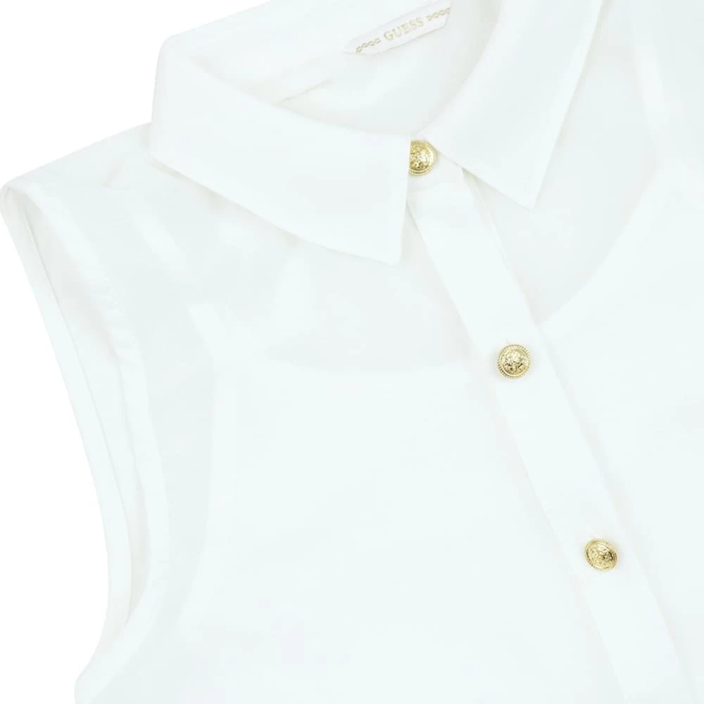 商品GUESS|Front Button White Bodysuit,价格¥134,第2张图片详细描述