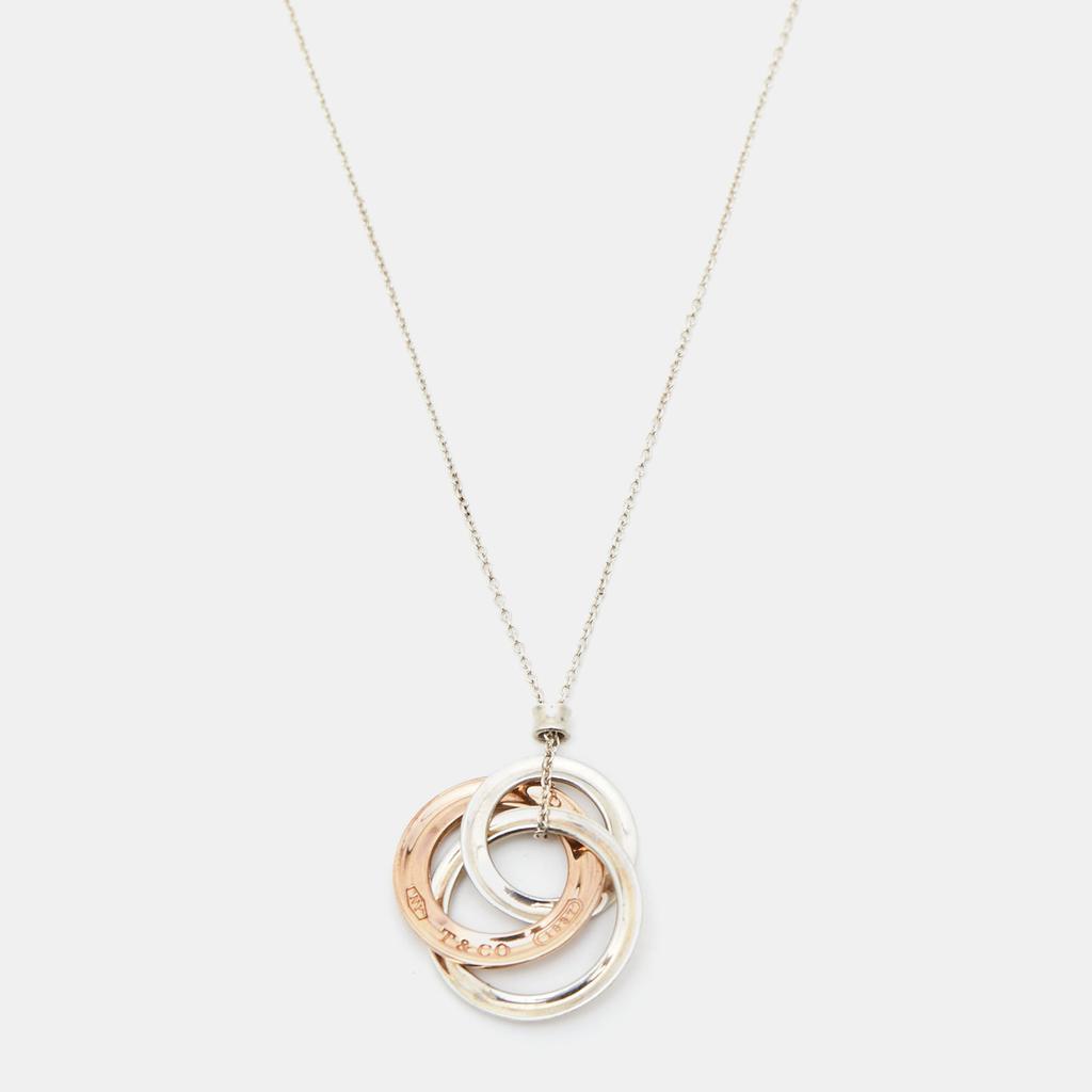商品[二手商品] Tiffany & Co.|Tiffany & Co. 1837 Interlocking Circles Rubedo  Sterling Silver Pendant Necklace,价格¥3623,第5张图片详细描述