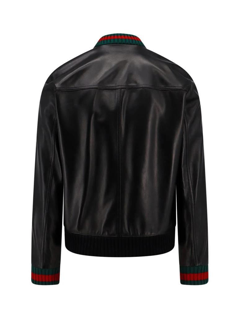 商品Gucci|Gucci Web-Detailed Zip-Up Jacket,价格¥28180,第2张图片详细描述