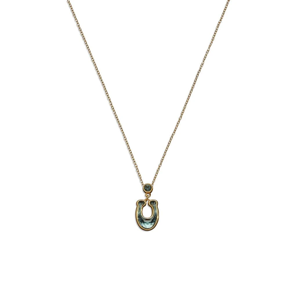 商品Coach|Signature Stone Pendant Necklace,价格¥711,第1张图片