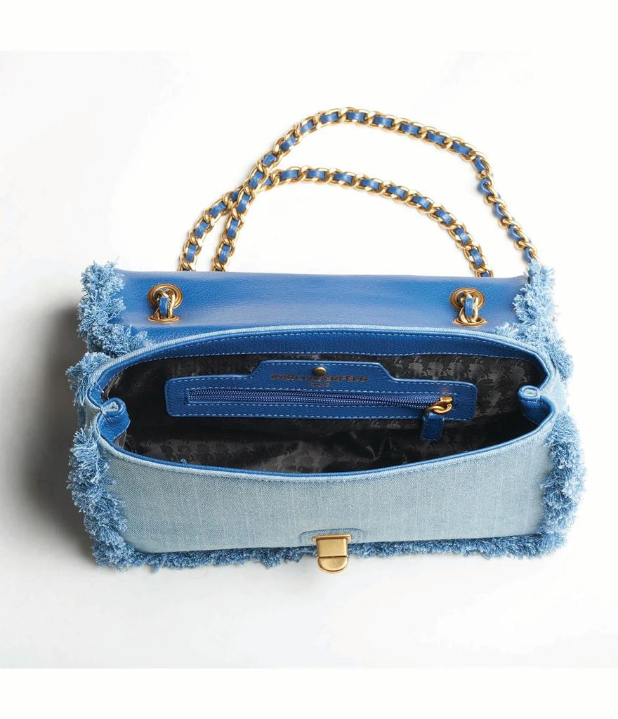 商品Karl Lagerfeld Paris|AGYNESS DENIM SHOULDER BAG,价格¥1163,第3张图片详细描述