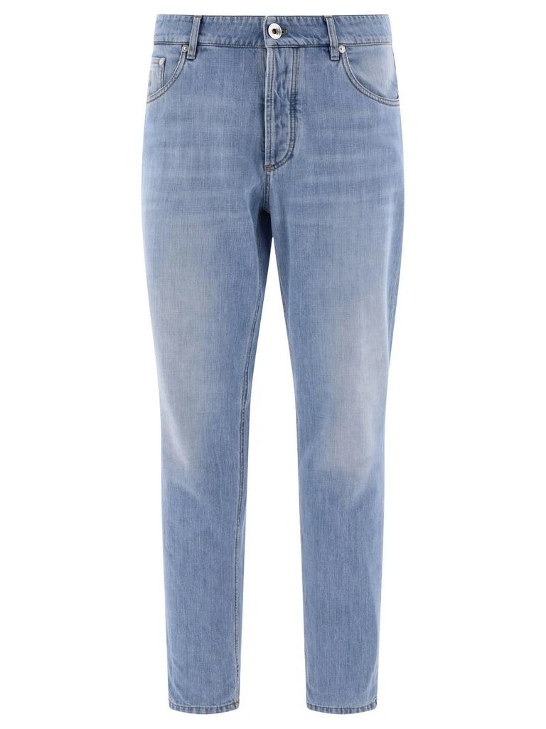 商品Brunello Cucinelli|Brunello Cucinelli Straight-Leg Slim-Cut Jeans,价格¥3274,第1张图片