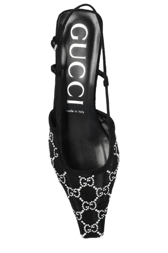 商品Gucci|Gucci GG Slingback Pointed Toe Pumps,价格¥7088,第4张图片详细描述