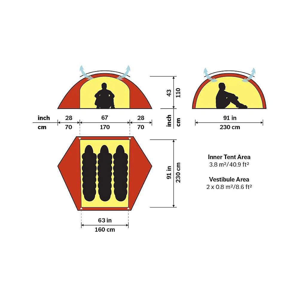 商品Hilleberg|Hilleberg Allak 3 Person Tent,价格¥10666,第2张图片详细描述