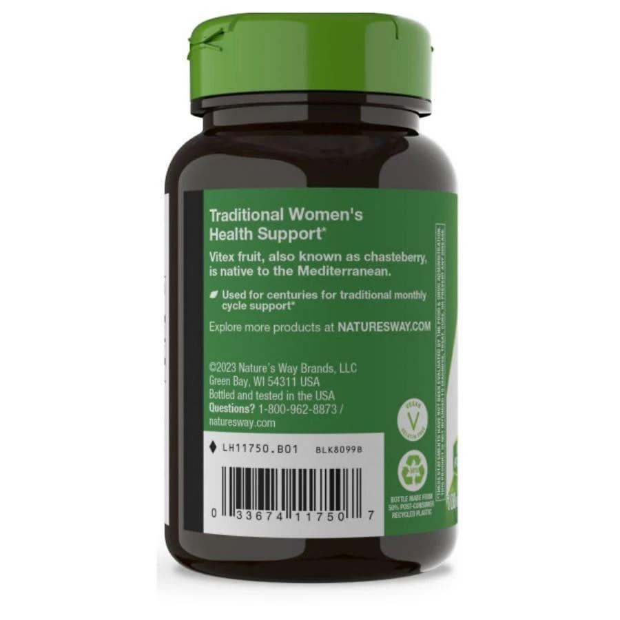 商品Nature's Way|Vitex Fruit Vegetarian Capsules,价格¥67,第2张图片详细描述