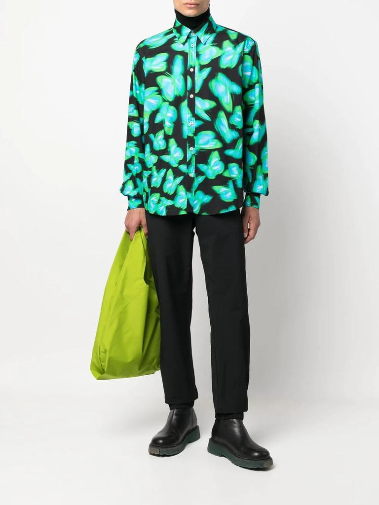 MSGM butterfly print shirt商品第2张图片规格展示