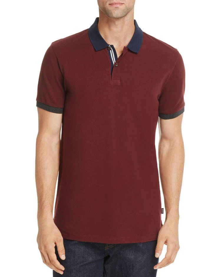 商品Hugo Boss|Parlay Contrast-Collar Regular Fit Polo,价格¥719,第1张图片