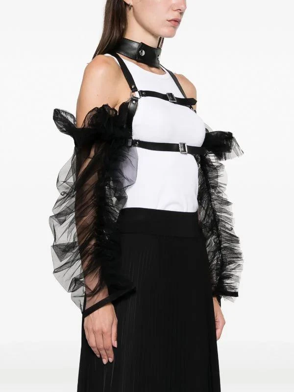 商品COMME DES GARCONS BLACK|COMME DES GARCONS NOIR WOMEN CHIFFON HARNESS VEST,价格¥4937,第1张图片