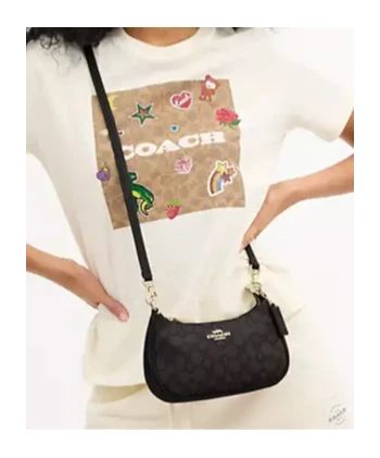 商品【商品预售7天】 Coach|Coach 女士斜挎包 CW323IMXAQ 黑色,价格¥1489,第5张图片详细描述