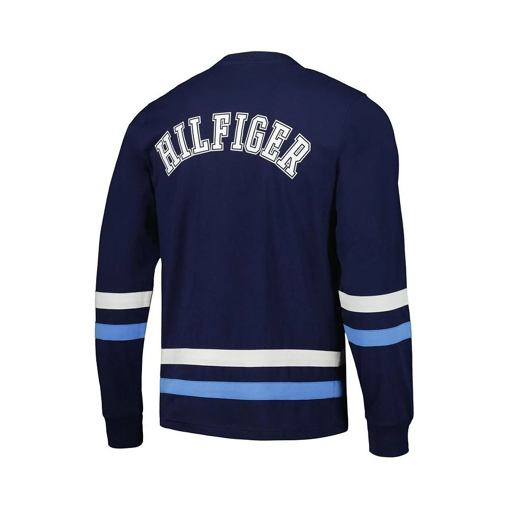商品Tommy Hilfiger|Men's Navy, Light Blue Tennessee Titans Nolan Long Sleeve T-shirt,价格¥490,第3张图片详细描述