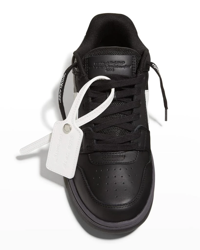 商品Off-White|Out Of Office Arrow Calfskin Sneakers,价格¥2223,第5张图片详细描述