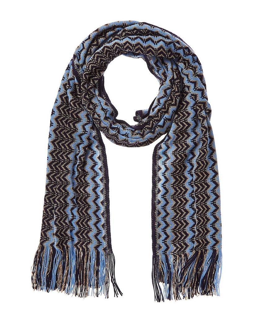 商品Missoni|Missoni Wool-Blend Scarf, Blue,价格¥553,第1张图片