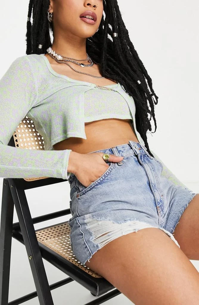 商品Topshop|Cutoff Denim Shorts,价格¥180,第5张图片详细描述