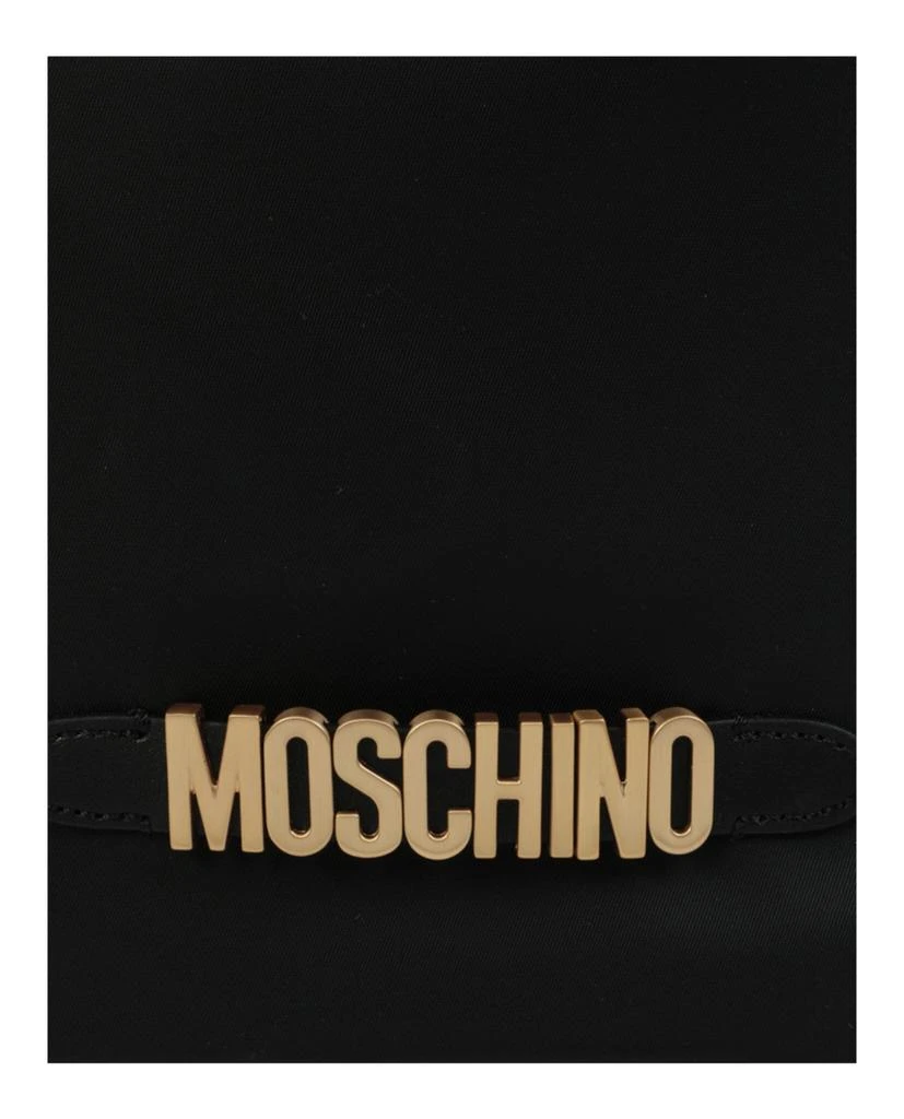 商品Moschino|Logo Plaque Drawstring Bucket Bag,价格¥4022,第3张图片详细描述