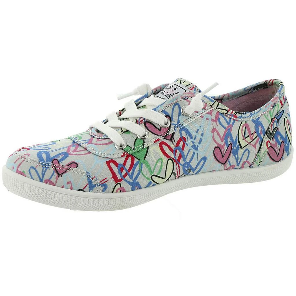 商品SKECHERS|BOBS From Skechers Womens Grateful Love Canvas Lace-Up Slip-On Sneakers,价格¥339,第3张图片详细描述