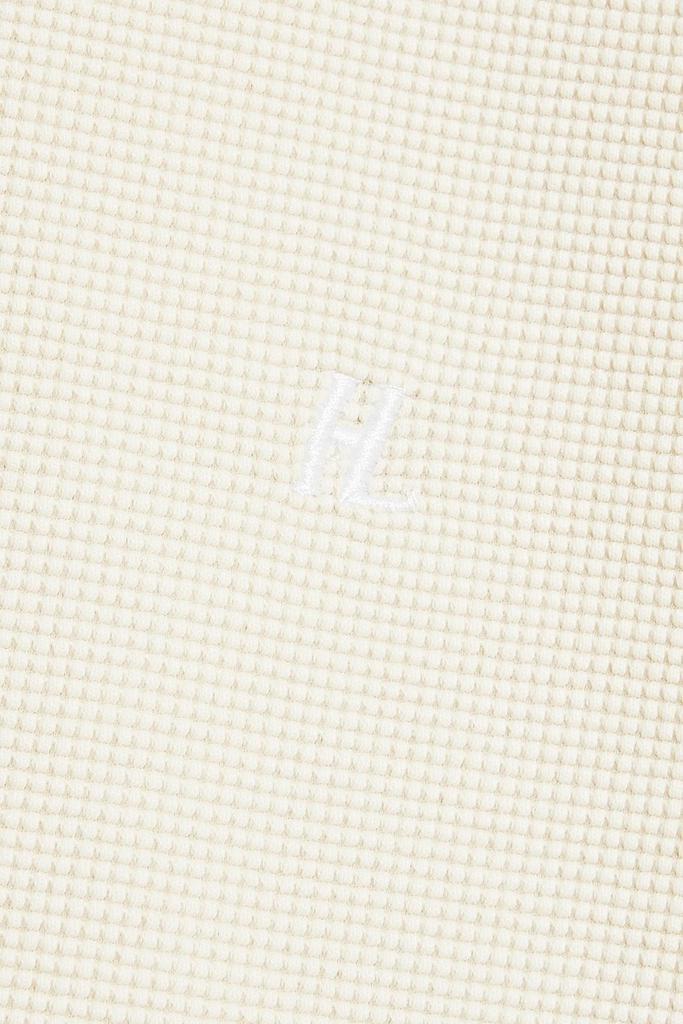 商品Helmut Lang|Waffle-knit cotton-blend mini shirt dress,价格¥701,第6张图片详细描述