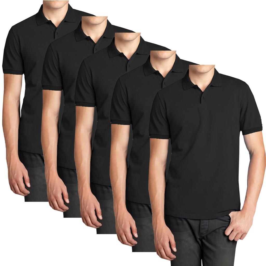 Мужские поло-рубашки с коротким рукавом из пике Galaxy Polo Avenue - комплект из 5 штук image 2