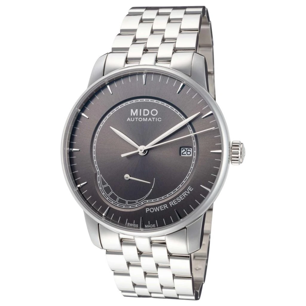 商品MIDO|美度贝伦赛丽系列深灰盘钢带男士机械腕表M86054131 ,价格¥3492,第1张图片