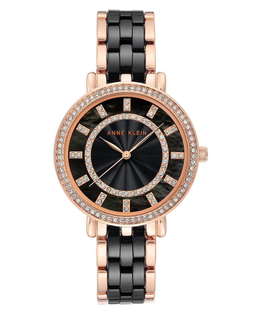 商品Anne Klein|Premium Crystal Accented Ceramic Bracelet Watch,价格¥1127,第1张图片