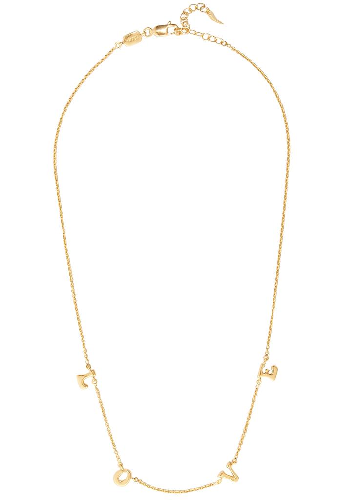 Share The Love 18kt gold-pleated necklace商品第1张图片规格展示