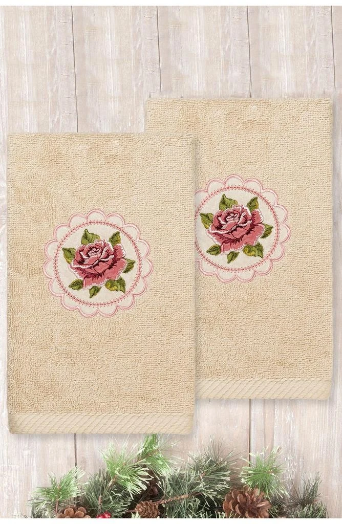 商品Linum Home Textiles|Rosalee - Embroidered Luxury Hand Towels - Set of 2,价格¥304,第2张图片详细描述