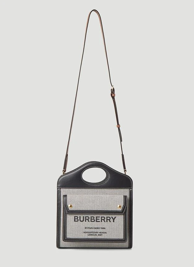 商品Burberry|Pocket Mini Handbag in Black,价格¥11668,第1张图片