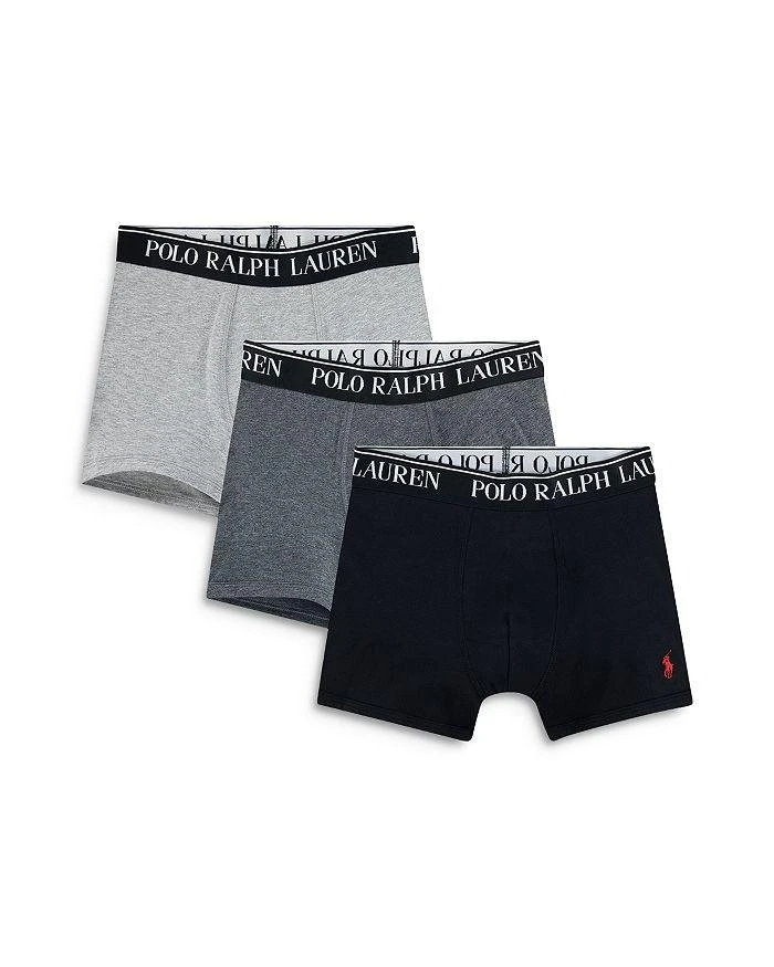 商品Ralph Lauren|Boys' Cotton Stretch Jersey Boxer Briefs, Pack of 3 - Big Kid,价格¥181,第1张图片