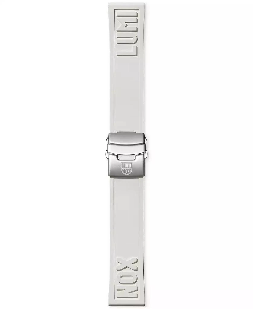 商品Luminox|Interchangeable White Rubber Watch Strap,价格¥651,第1张图片