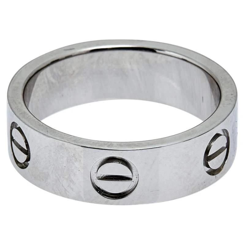 商品[二手商品] Cartier|Cartier Love Platinum Band Ring Size 51,价格¥8314,第2张图片详细描述