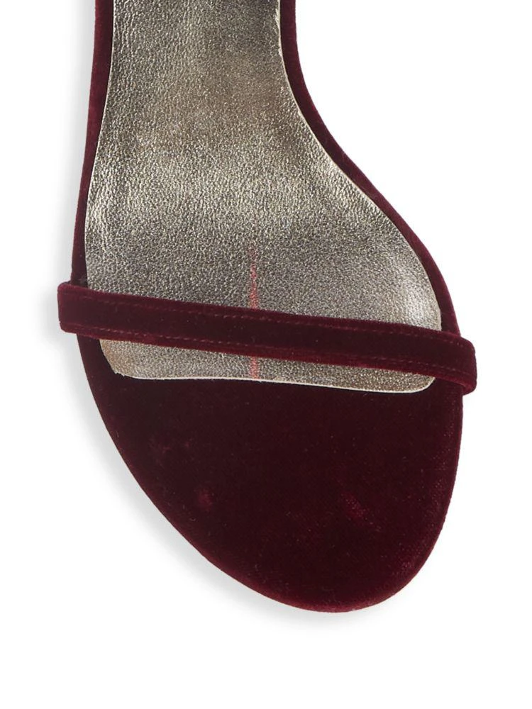商品Stuart Weitzman|Mybow 麂皮一字带高跟凉鞋,价格¥1104,第3张图片详细描述