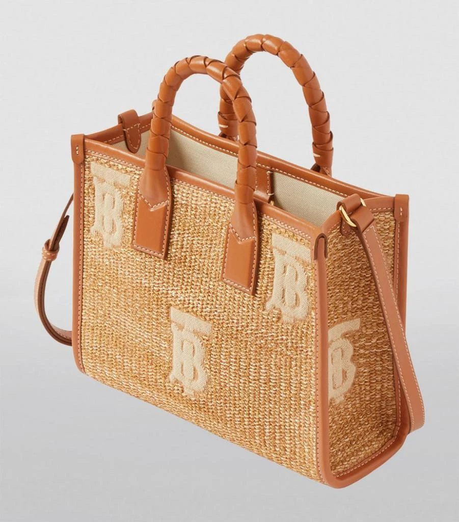 商品Burberry|Mini Raffia Freya Tote Bag,价格¥12398,第2张图片详细描述