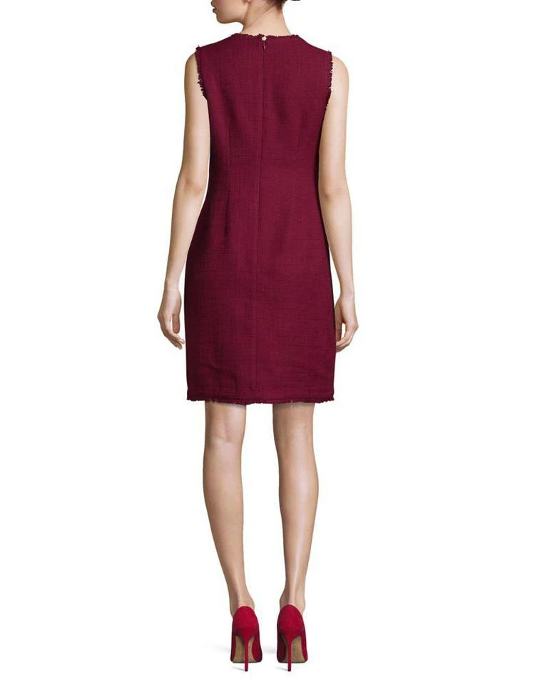 商品Karl Lagerfeld Paris|Tweed Split Neck Sheath Dress,价格¥757,第3张图片详细描述