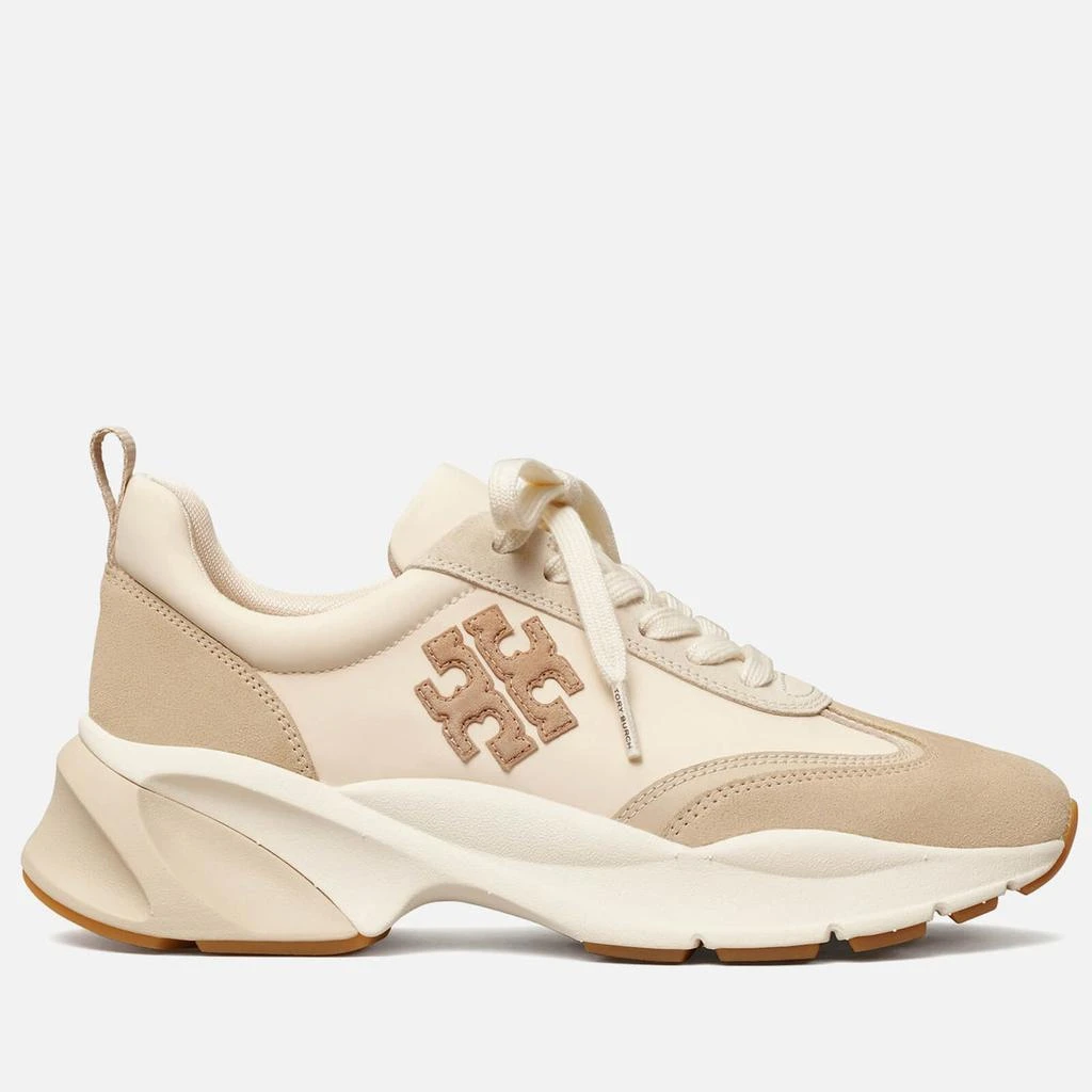 商品Tory Burch|Tory Burch Good Luck Suede-Trimmed Nylon Running-Style Trainers,价格¥2312,第1张图片